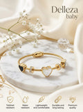 Baby Size Anti-Tarnish Heart Charm Bracelet
