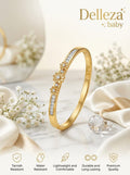 Baby Size Anti-Tarnish Floral Crystal Bracelet