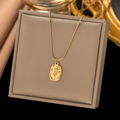 Anti tarnished Gold Plated Rose Floral Pendant for Women