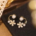 2in1 flower design earring