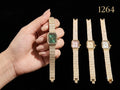 Anti-Tarnish Crystal Strap Rectangular Dial Watch