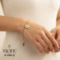 Anti Tarnish 3D Heart Enamel Chain Bracelet