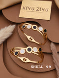 Anti Tarnish Black & White Circle Bracelet